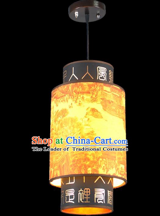 China Handmade Parchment Lantern Traditional Lanterns Palace Hanging Lamp