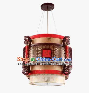China Handmade Wood Ceiling Lantern Traditional Hanging Lanterns Palace Lamp