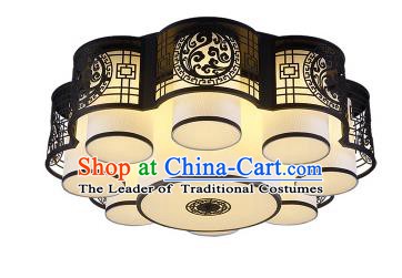 China Handmade iron Black Ceiling Lantern Traditional Ancient Lanterns Palace Lamp