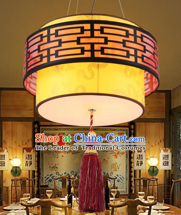 China Ancient Handmade Wood Lantern Traditional Hanging Ceiling Lamp Palace Lanterns