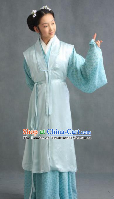 Chinese Ancient Novel Character A Dream in Red Mansions Maidservants Xueyan Costume for Women