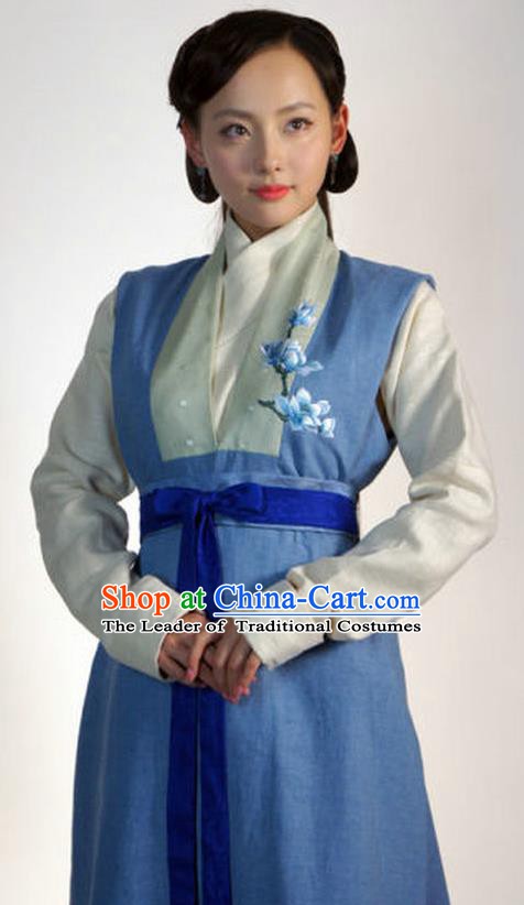 Ancient Chinese Ming Dynasty Nobility Lady Embroidered Replica Costume for Women