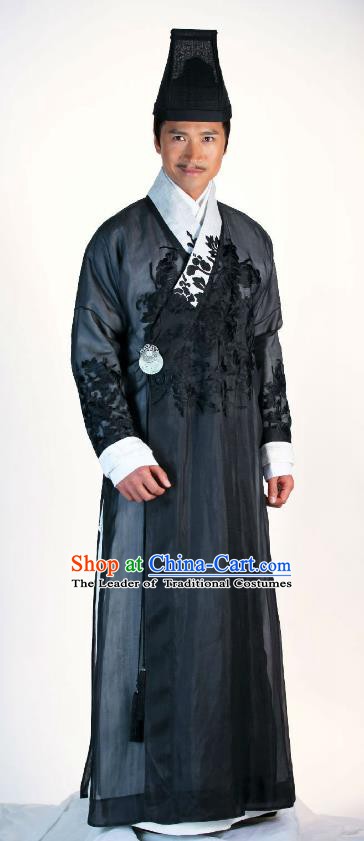 Traditional Chinese Ancient Ming Dynasty Milord Businessman Replica Costume for Men