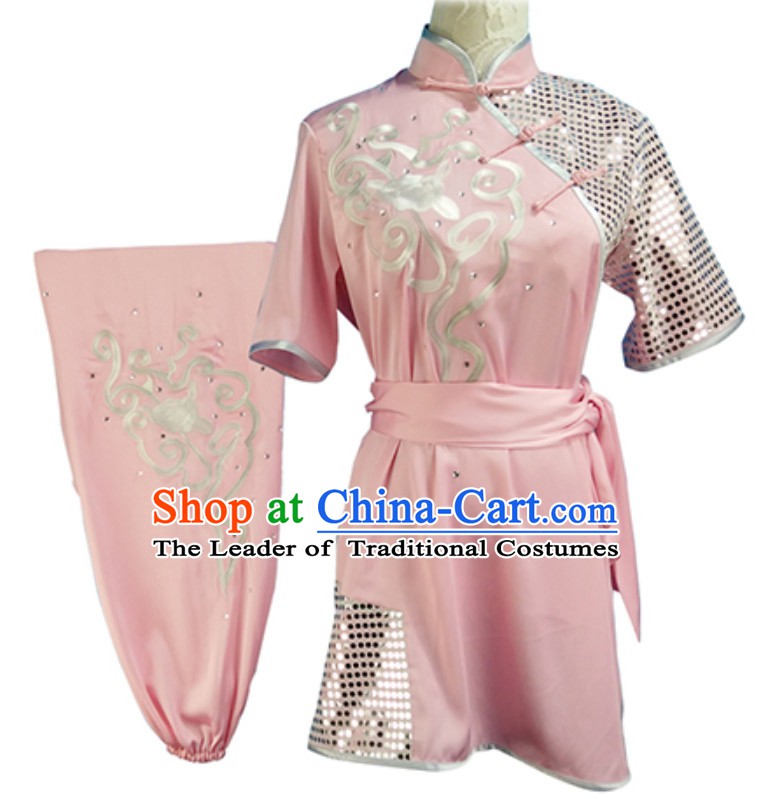 Custom Made Top Mulan Short Sleeves Best and the Most Professional Kung Fu Competition Clothes Contest Suits for Adults Children