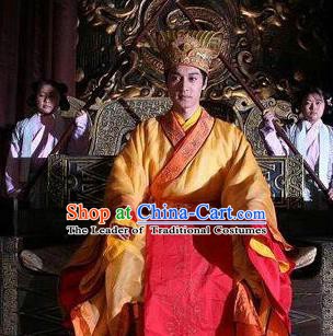 Chinese Ancient Song Dynasty Ren Emperor Zhao Zhen Replica Costume Imperial Robe for Men