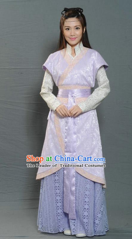 Chinese Ancient Ming Dynasty Female Swordsman Replica Costume for Women