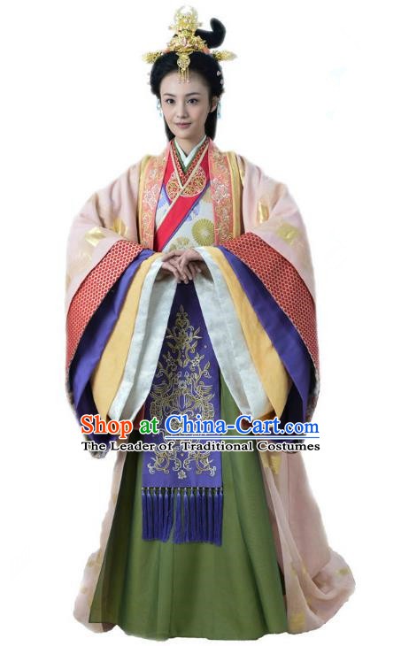 Ancient Chinese Song Dynasty Palace Princess Embroidered Dress Replica Costume for Women