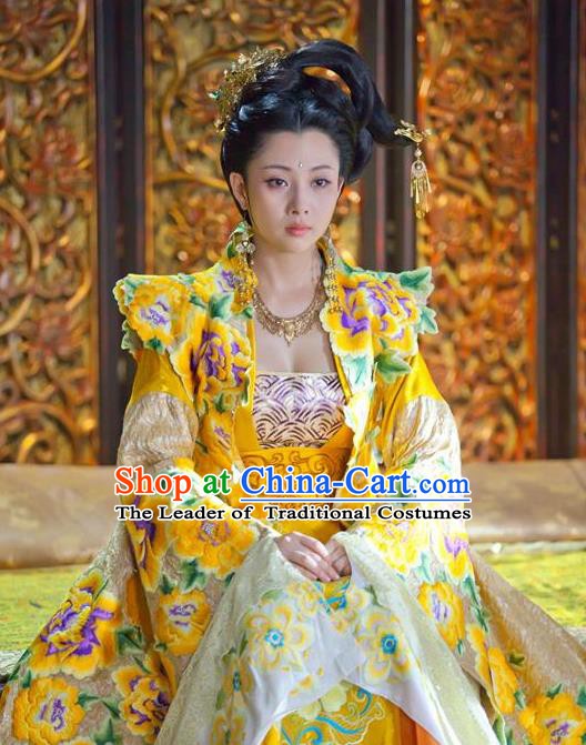Chinese Song Dynasty Imperial Consort Embroidered Dress Ancient Lady Huarui Replica Costume for Women