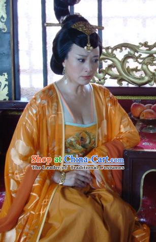 Chinese Traditional Tang Dynasty Empress Wu Zetian Dress Queen Replica Costume for Women
