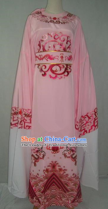 Traditional Chinese Beijing Opera Niche Costume Beijing Opera Embroidered Pink Robe for Adults