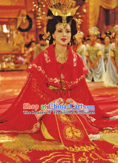 Chinese Ancient Tang Dynasty Consort Yang Dress Imperial Concubine Replica Costume for Women