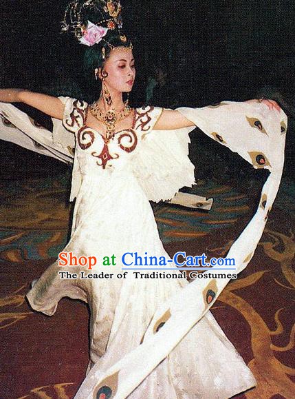 Chinese Ancient Tang Dynasty Palace Lady Dance Dress Imperial Consort Yang Replica Costume for Women