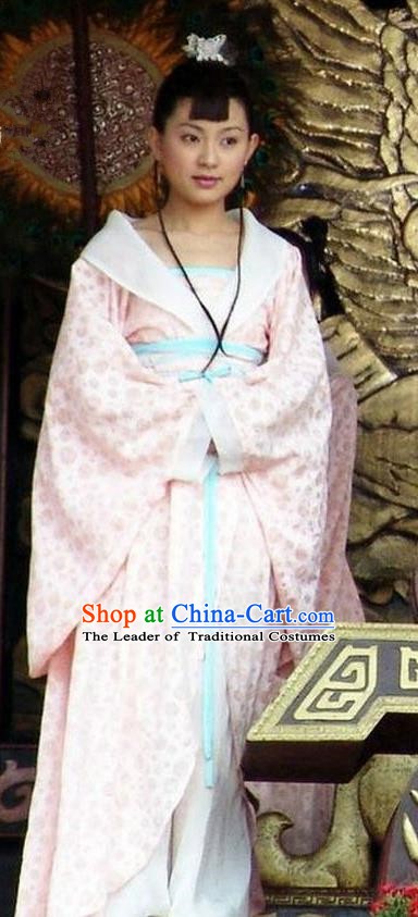 Ancient Chinese Tang Dynasty Princess Consort of Li Shimin Hanfu Dress Replica Costume for Women