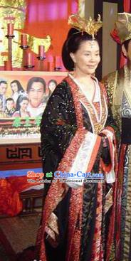 Ancient Chinese Tang Dynasty Empress Dou of Li Yuan Hanfu Dress Replica Costume for Women