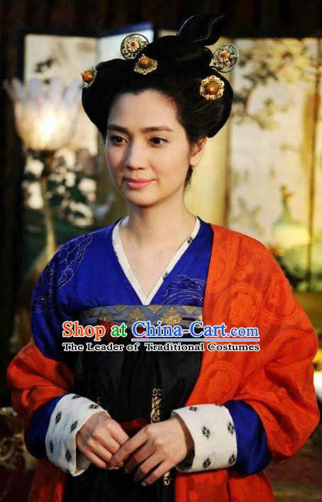 Traditional Chinese Ancient Costume Ancient  Tang Dynasty Hanfu Dress Clothing