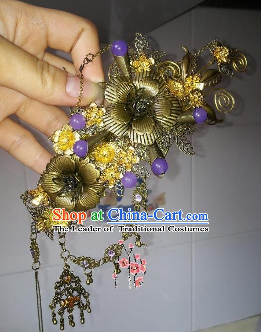 Chinese Ancient Princess Hair Accessories Tassel Hairpins for Women