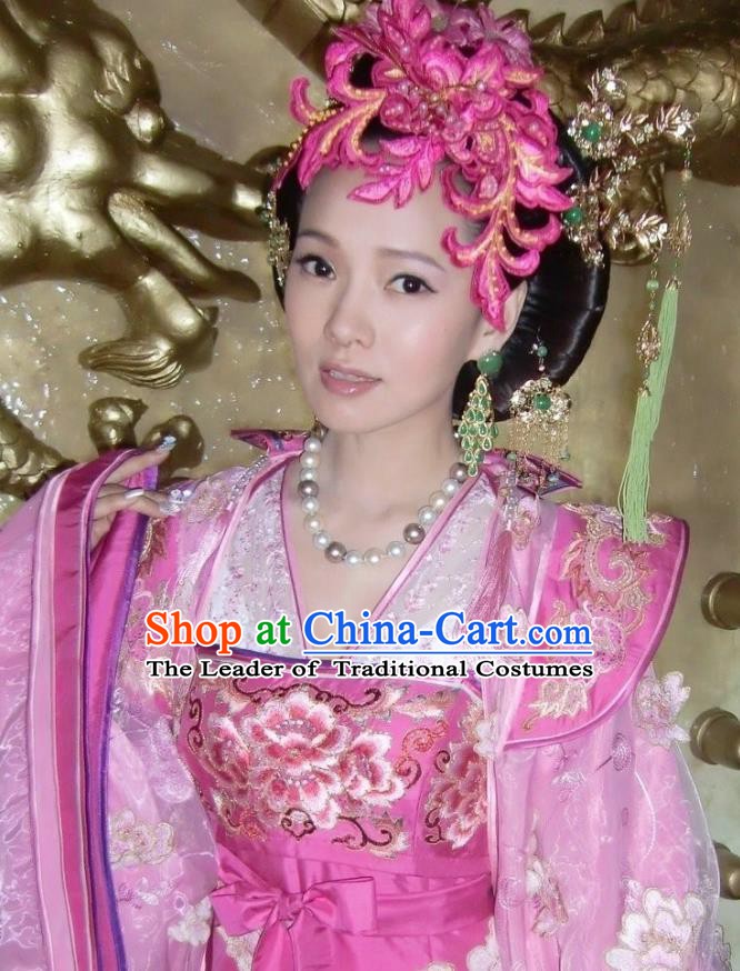 Traditional Chinese Ancient Costume Ancient  Tang Dynasty Hanfu Dress Clothing