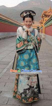 Chinese Traditional Palace Lady Historical Costume China Qing Dynasty Yongzheng Consort Qi Clothing