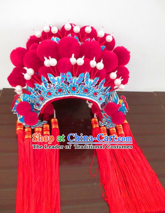 Traditional Chinese Beijing Opera Hair Accessories Bride Phoenix Coronet Peking Opera Actress Headwear