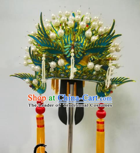 Chinese Traditional Beijing Opera Diva Hats Phoenix Coronet Peking Opera Imperial Consort Headwear