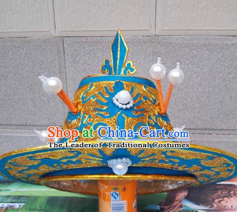 Traditional Chinese Beijing Opera Takefu Hats Peking Opera Warrior Headwear
