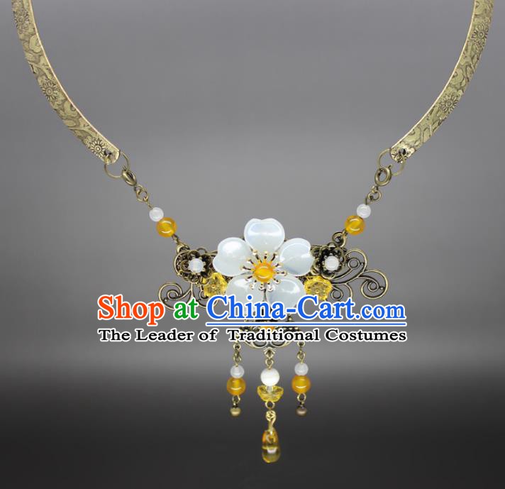 Chinese Ancient Handmade Accessories Necklace Hanfu Necklet for Women