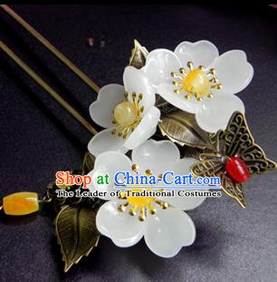 Chinese Ancient Handmade Hair Accessories Hairpins Classical Hanfu Flowers Hair Clip for Women