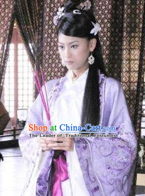 Chinese Ancient Han Dynasty Imperial Concubine Gouyi Embroidered Hanfu Dress Replica Costume for Women