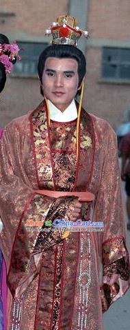 Chinese Ancient Tang Dynasty Prince Qin Li Shimin Replica Costume for Men