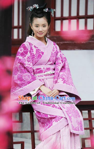 Traditional Chinese Ancient Costume Warring States Period Hanfu Clothing