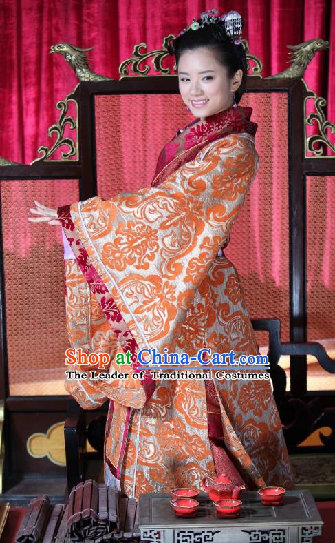 Chinese Spring and Autumn Period Wei State Queen Hanfu Dress Ancient Princess Consort Replica Costume for Women