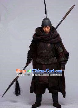 Ancient Chinese Three Kingdoms Period General Military officers Historical Costume for Men