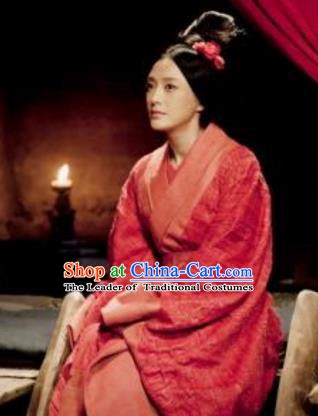 Chinese Eastern Han Dynasty Empress Lv Zhi Hanfu Dress Ancient Queen Lv Replica Costume for Women