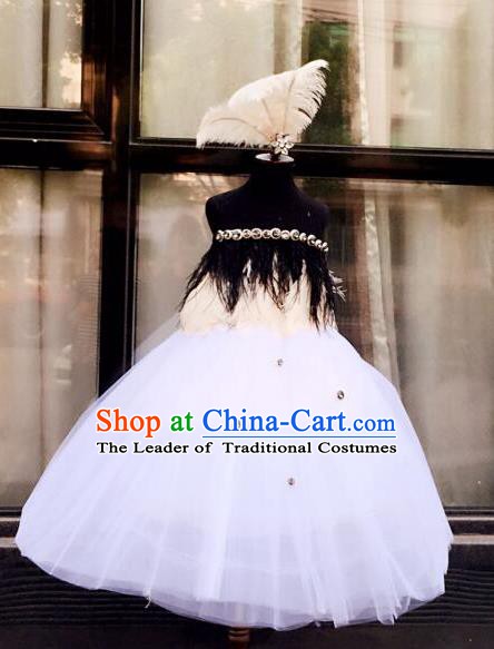 Top Performance Catwalks Headwear Halloween Cosplay Hair Accessories Full Dress Costume