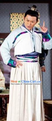 Traditional Chinese Ancient Costume Ancient  Tang Dynasty Hanfu Dress Clothing