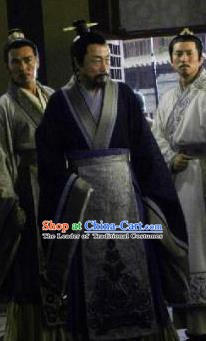 Ancient Chinese Han Dynasty Founding Emperor Liu Bang Replica Costumes for Men
