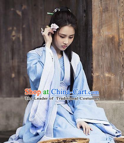 Chinese Nirvana in Fire Northern and Southern Dynasties Female Physician Hanfu Dress Replica Costume for Women
