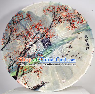 Chinese Traditional Artware Paper Umbrella Classical Dance Umbrella Lijiang River Scenery Oil-paper Umbrella Handmade Umbrella