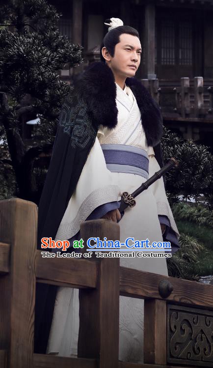 Chinese Ancient Nirvana in Fire Nobility Childe General Xiao Pingzhang Replica Costume for Men