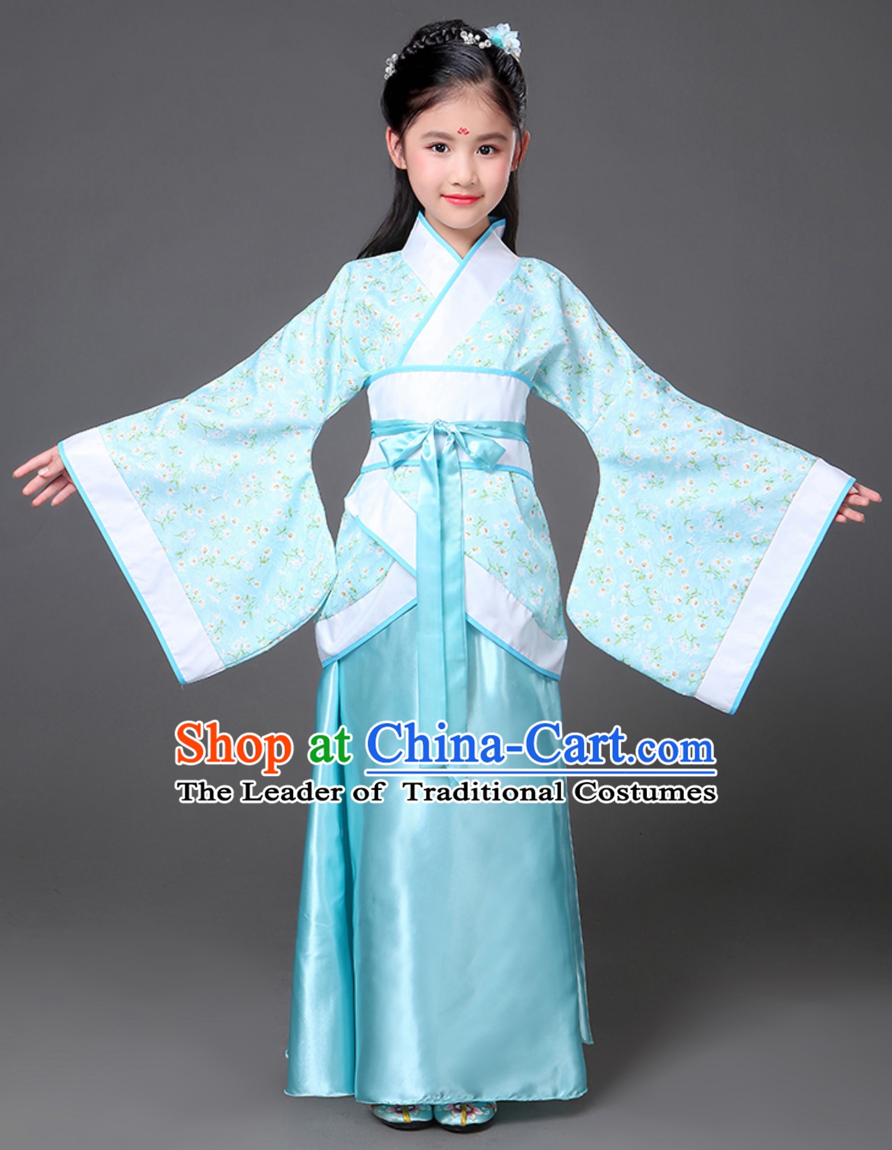 Ancient Chinese National Costume Hanfu Dress Clothing  Complete Set for Women Girls