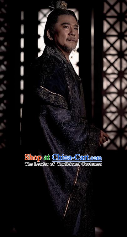 Nirvana in Fire Chinese Ancient Marquis Liang State General Xiao Tingsheng Embroidered Replica Costume for Men