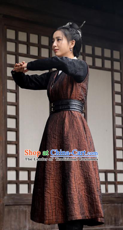 Chinese Ancient Nirvana in Fire Swordswoman Meng Qianxue Replica Costume for Women