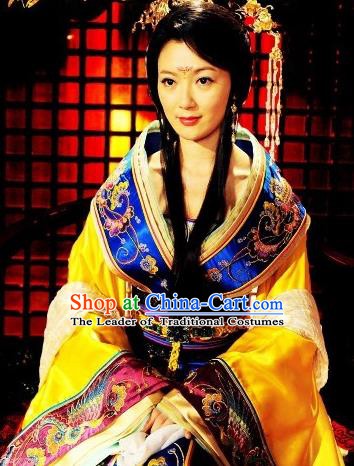 Chinese Ancient Tang Dynasty Imperial Consort Mei Hanfu Dress Replica Costume for Women