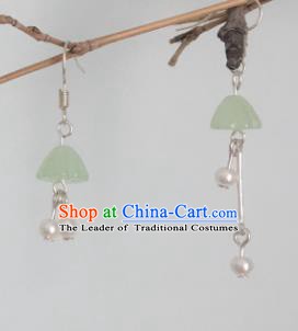 Traditional Chinese Ancient Jewelry Accessories Pearls Tassel Earrings for Women
