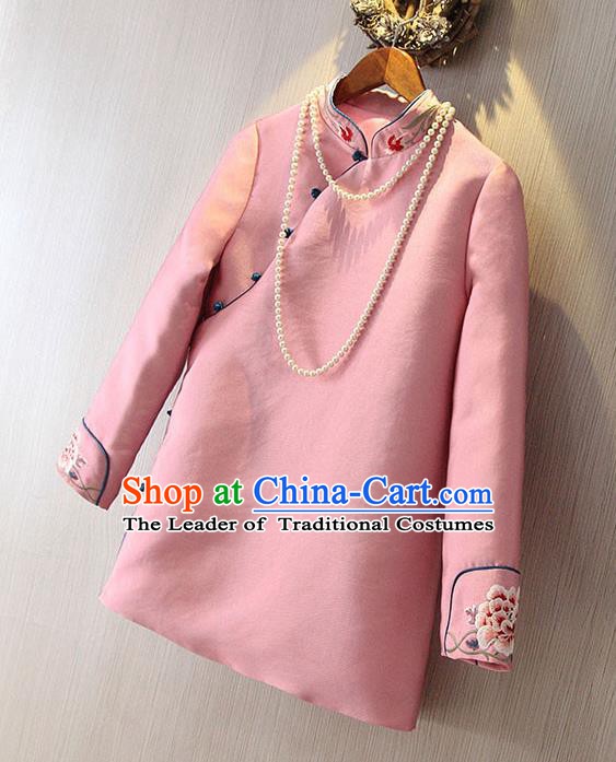 Traditional Ancient Chinese Young Women Cheongsam Dress Republic of China Tangsuit Stand Collar Blouse Dress Tang Suit Clothing