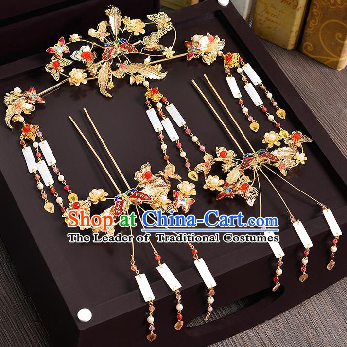 Chinese Ancient Style Hair Jewelry Accessories Cosplay Hairpins Headwear Headdress for Women