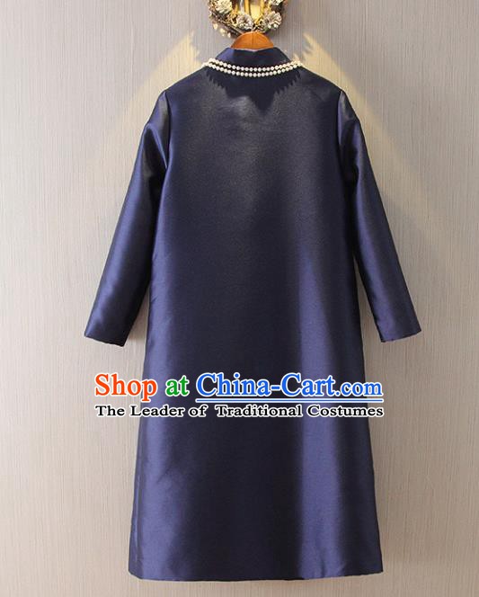 Traditional Ancient Chinese Young Women Cheongsam Dress Republic of China Tangsuit Stand Collar Blouse Dress Tang Suit Clothing