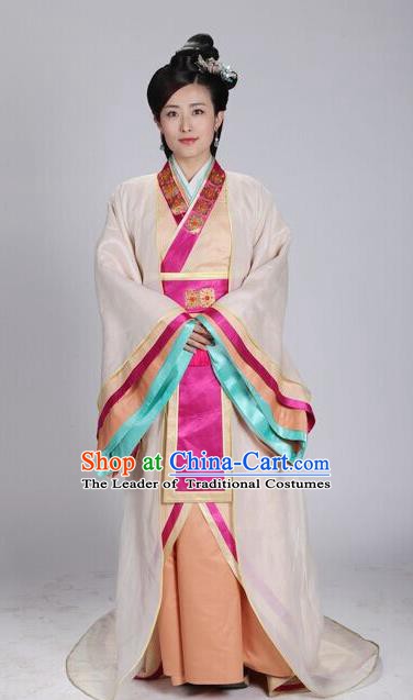 Traditional Chinese Ancient Qin Kingdom Imperial Consort Mengzhao Embroidered Replica Costume for Women