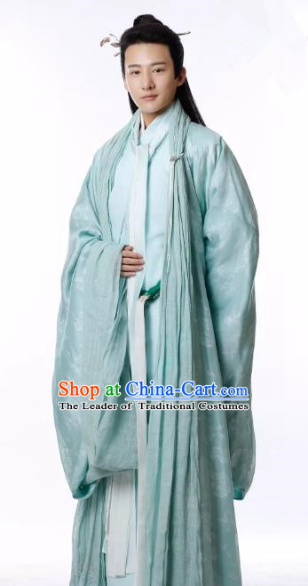 Untouchable Lovers Chinese Ancient Southern and Northern Dynasties Scholar Nobility Childe Replica Costume for Men
