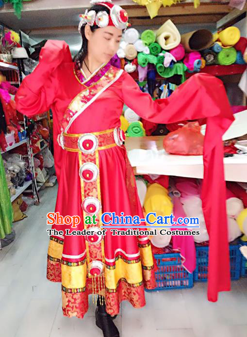 Traditional Chinese Yangge Fan Dance Folk Dance Costume Classical Yangko Dance Modern Dance Dress Halloween Clothing and Headwear